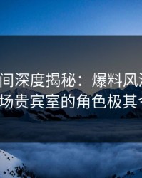 秘语空间深度揭秘：爆料风波背后，大V在机场贵宾室的角色极其令人意外