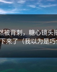 家人突然被背刺，糖心镜头把全过程拍下来了（我以为是巧合）